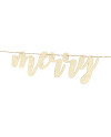 Drewniany baner Merry Christmas, 87x17cm