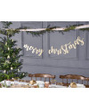 Drewniany baner Merry Christmas, 87x17cm