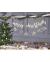 Drewniany baner Merry Christmas, 87x17cm