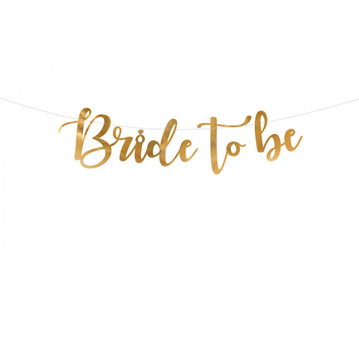 Baner Bride to be, złoty,...
