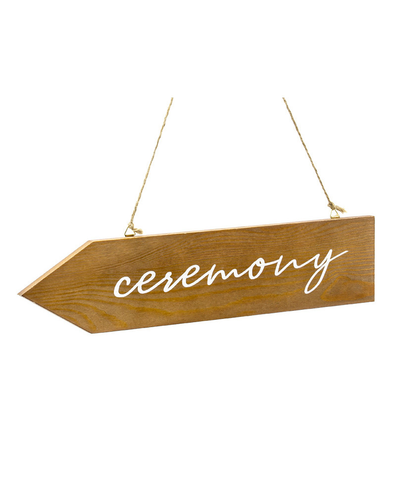 Drewniany drogowskaz  Ceremony, 36x7,5cm