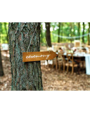 Drewniany drogowskaz  Ceremony, 36x7,5cm