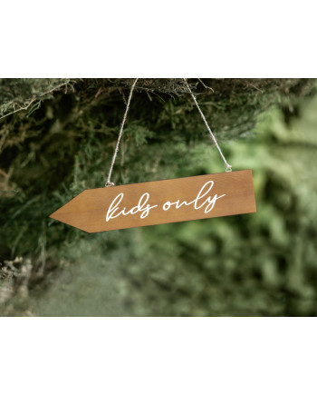 Drewniany drogowskaz Kids only, 36x7,5cm