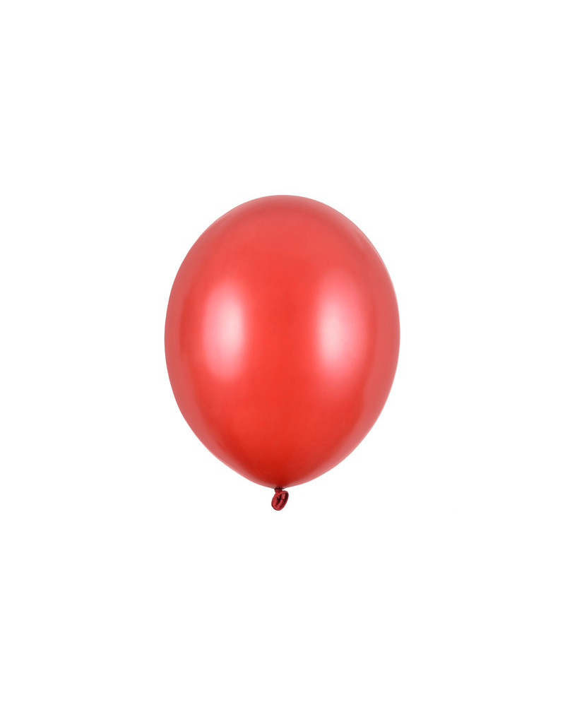 Balony Strong 27cm, Metallic Poppy Red (1 op. / 100 szt.)