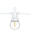 Lampki dekoracyjne LED, biały, 5m