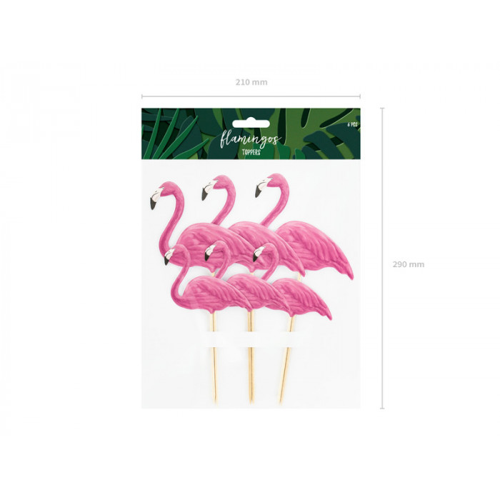 Toppery Aloha - Flamingi, 15-23,5cm (1 op. / 6 szt.)