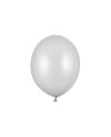 Balony Strong 30cm, Metallic Silver Snow (1 op. / 100 szt.)