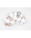 Balony Strong 12cm, Metallic Silver Snow (1 op. / 100 szt.)