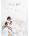 Balony Strong 12cm, Metallic Silver Snow (1 op. / 100 szt.)