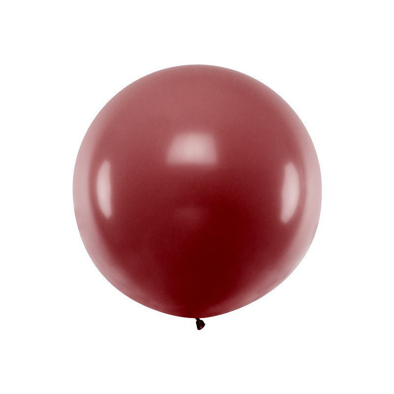 Balon okrągły 1m, Pastel Burgundy