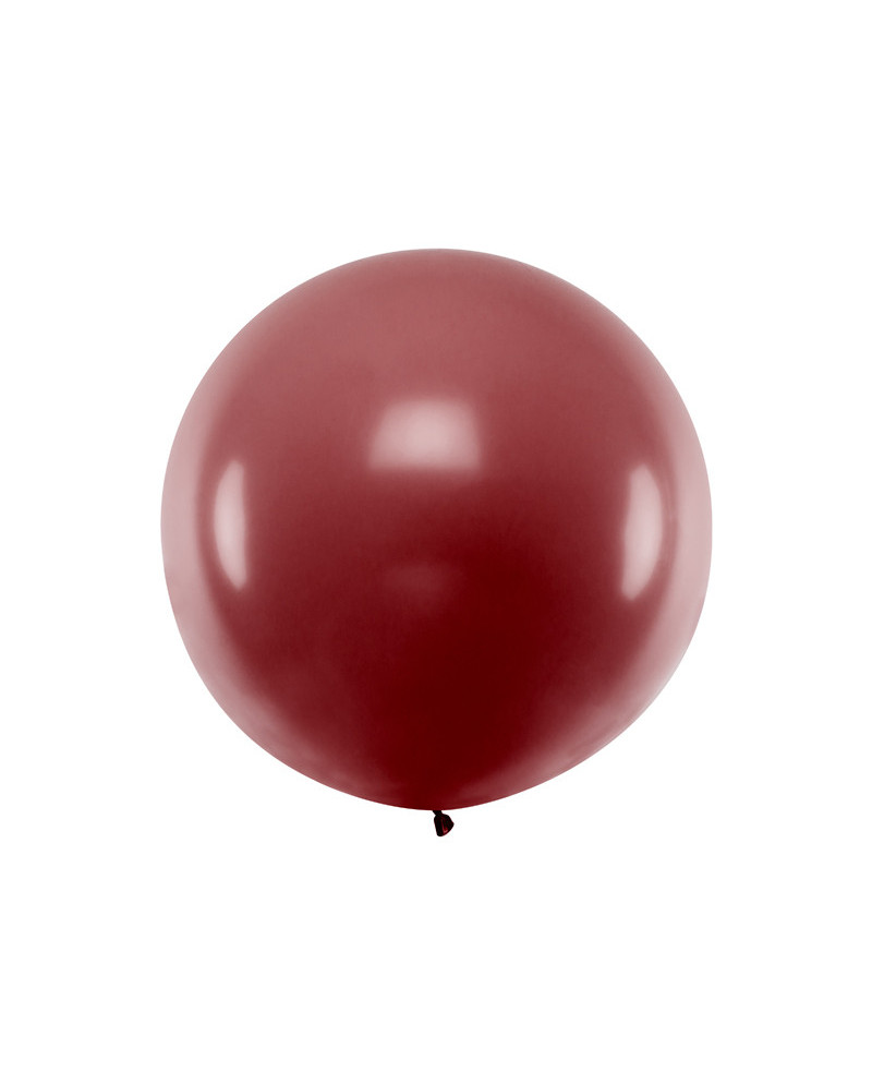 Balon okrągły 1m, Pastel Burgundy