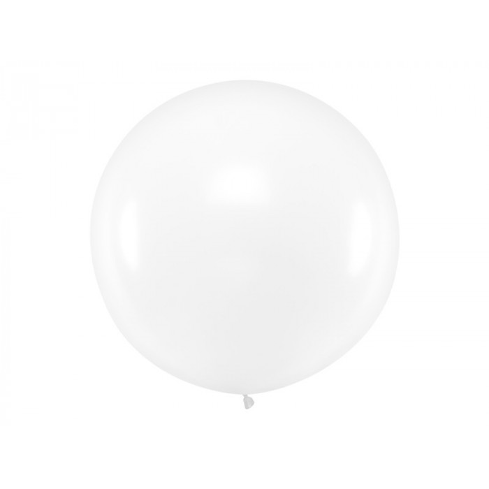 Balon okrągły 1m, Pastel Clear