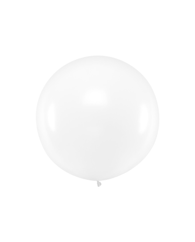 Balon okrągły 1m, Pastel Clear