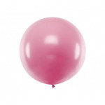 Balon okrągły 1m, Metallic Light Pink