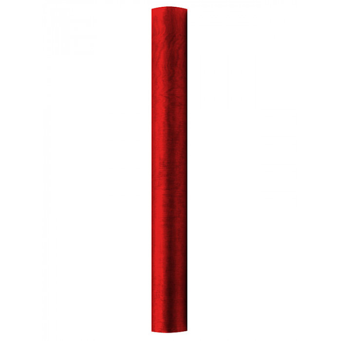 Organza Gładka, czerwony, 0,36 x 9m (1 szt. / 9 mb.)