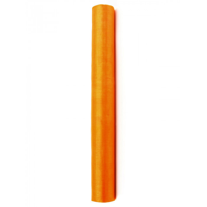 Organza Gładka, pomarańcz, 0,36 x 9m (1 szt. / 9 mb.)