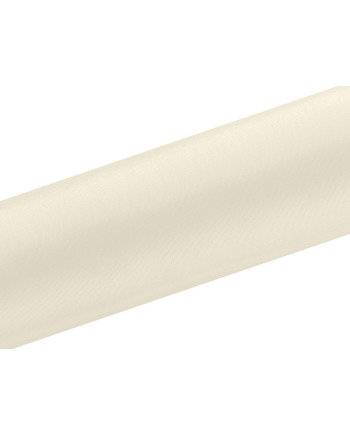 Satyna gładka, kremowy, 0,16 x 9m (1 szt. / 9 mb.)