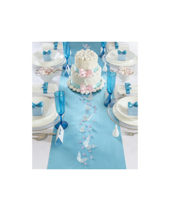 Satyna gładka, turkus, 0,36 x 9m (1 szt. / 9 mb.)