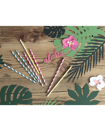 Dekoracje Aloha - Liście tropikalne, mix (1 op. / 21 szt.)