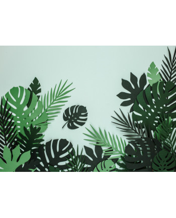 Dekoracje Aloha - Liście tropikalne, mix (1 op. / 21 szt.)