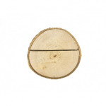 Drewniane podstawki pod wizytówki, śr. 3-4cm (1 op. / 10 szt.)