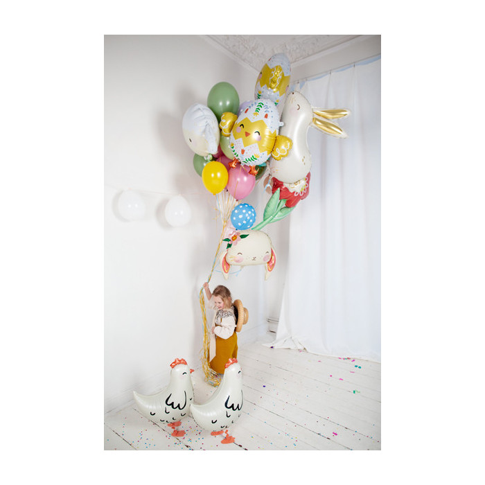 Balon foliowy Kurka, 48x60 cm, mix