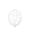 Balony 30cm, Chmurki, Crystal Clear (1 op. / 6 szt.)