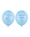 Balony 30cm Miś - mam już..., P. Baby Blue (1 op. / 6 szt.)