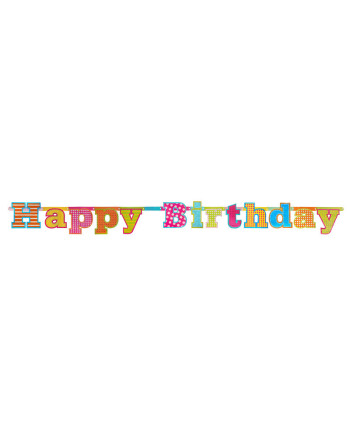 Baner Happy Birthday, 16 x 166cm