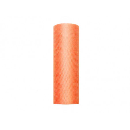 Tiul gładki, pomarańcz, 0,15 x 9m (1 szt. / 9 mb.)