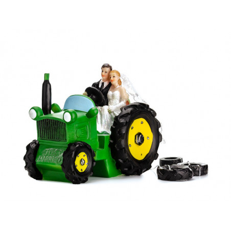 Figurka Para Młoda na traktorze, 11cm