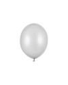 Balony Strong 27cm, Metallic Silver Snow (1 op. / 100 szt.)