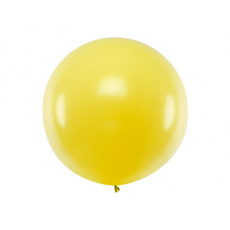 Balon okrągły 1m, Pastel Yellow