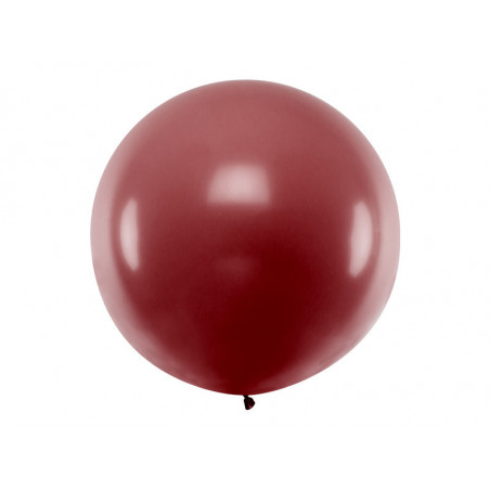 Balon okrągły 1m, Pastel Burgundy