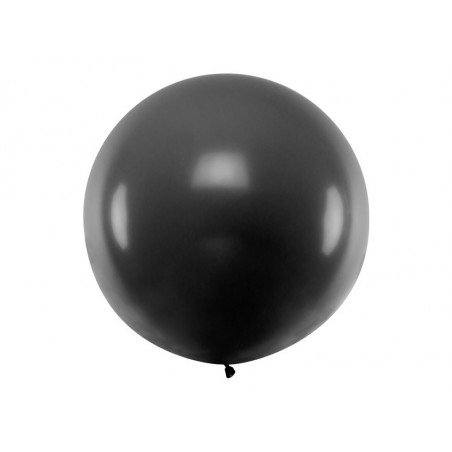 Balon okrągły 1m, Pastel Black