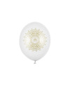 Balony 30cm, IHS, Metallic Pure White (1 op. / 6 szt.)