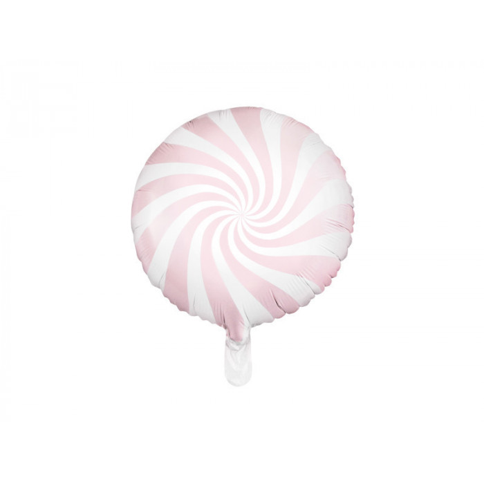 Balon foliowy Cukierek, 35cm, jasny różowy