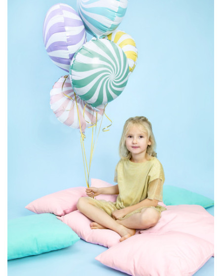 Balon foliowy Cukierek, 35cm, miętowy