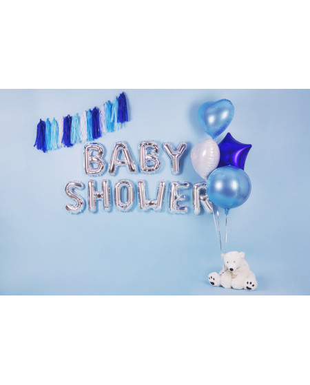 Balon foliowy Litera ''B'', 35cm, srebrny