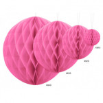 Kula bibułowa, różowy, 30cm