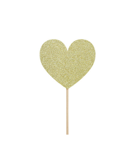 Dekoracje do muffinek Sweet Love - Serca (1 op. / 6 szt.)