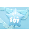 Balon foliowy Gwiazdka - It's a boy, 48cm, jasny niebieski