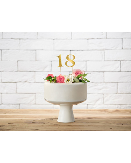 Numery na stół, złoty, 25,5-26,5cm (1 op. / 11 szt.)