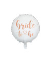 Balon foliowy Bride to be 45cm, biały