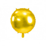 Balon foliowy okrągły Pastylka, 80 cm, złoty