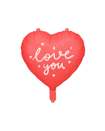 Balon foliowy Serce ''I love you'', 45 cm, mix