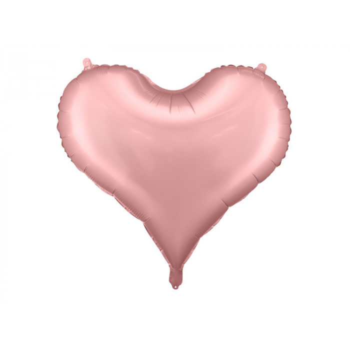 Balon foliowy Serce, 75x64,5 cm, jasny różowy
