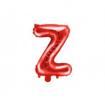 Balon foliowy Litera ''Z'', 35cm, czerwony