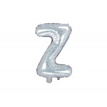 Balon foliowy Litera ''Z'', 35cm, holograficzny