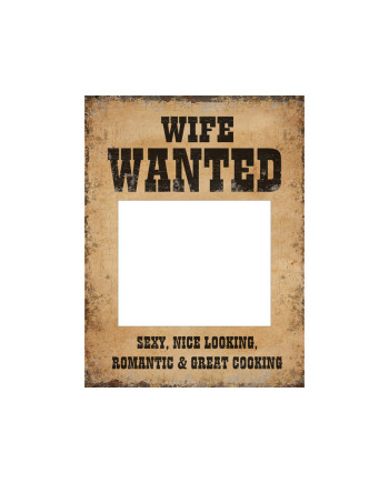 Tabliczki Husband Wanted i Wife Wanted (1 op. / 2 szt.)